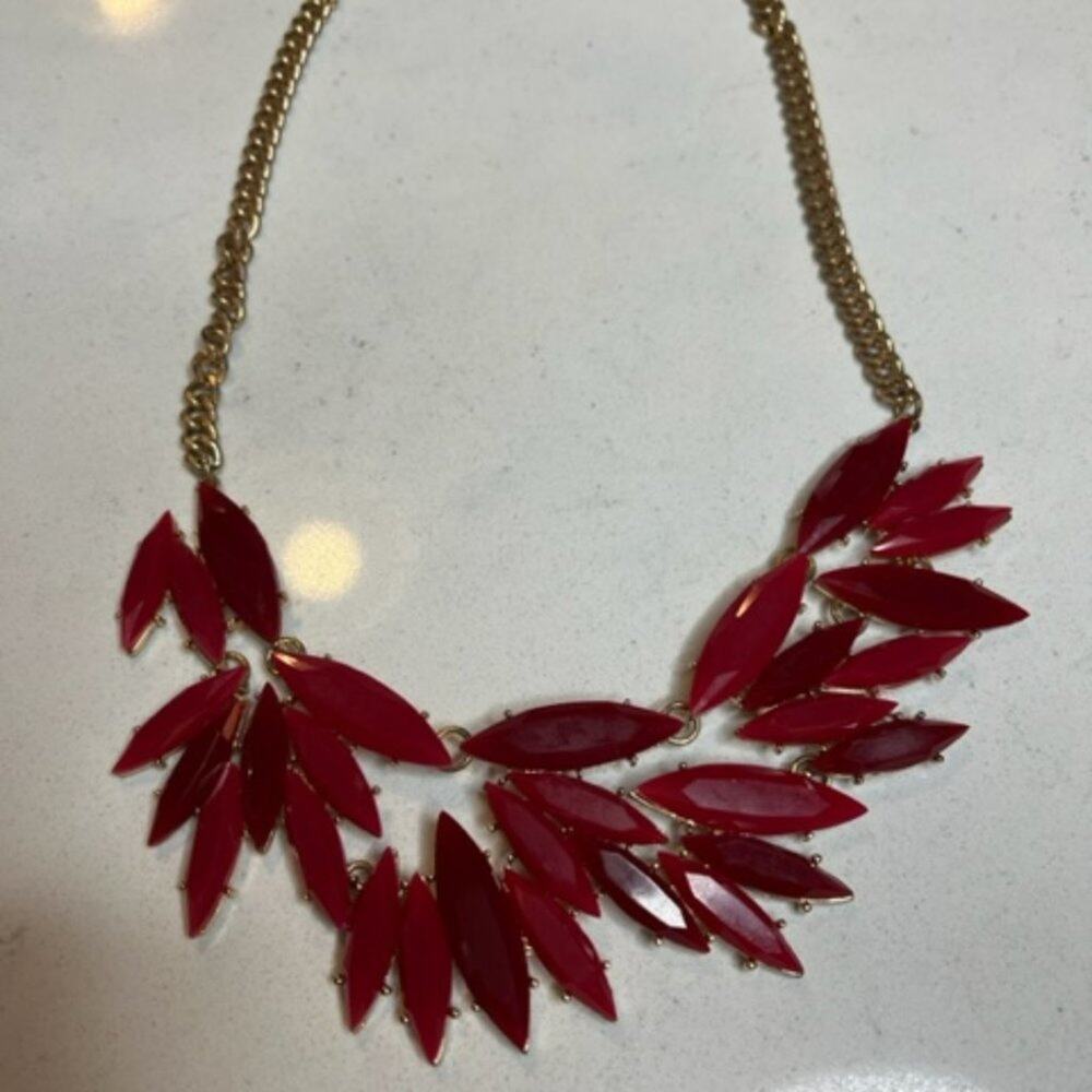 Ruby Statement Vine Necklace - Picture 4 of 9